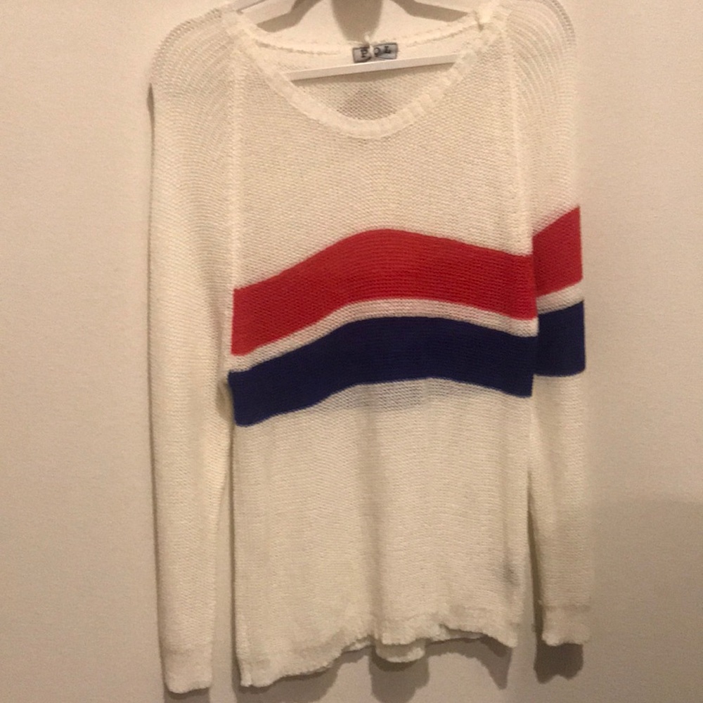POL red/white/blue lightweight sweater